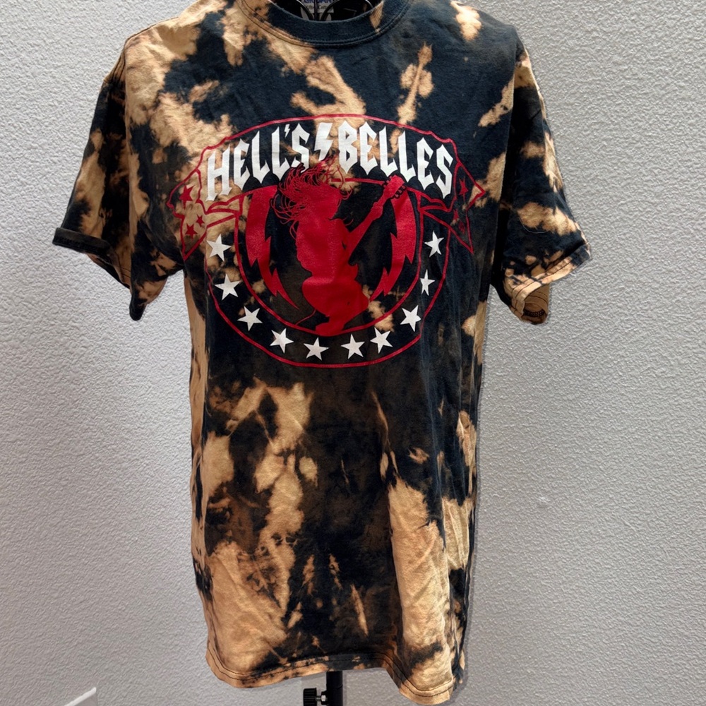 Gildan Black & Tan Bleach Tie-Dye Ultra Cotton Tee